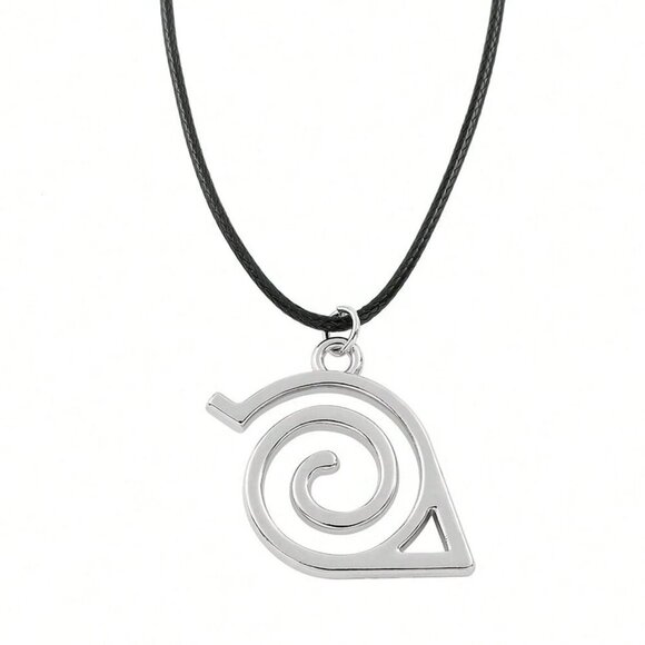 Naruto Konoha Logo Pendant Necklace - Hidden Leaf Village Pendant - Picture 1 of 6